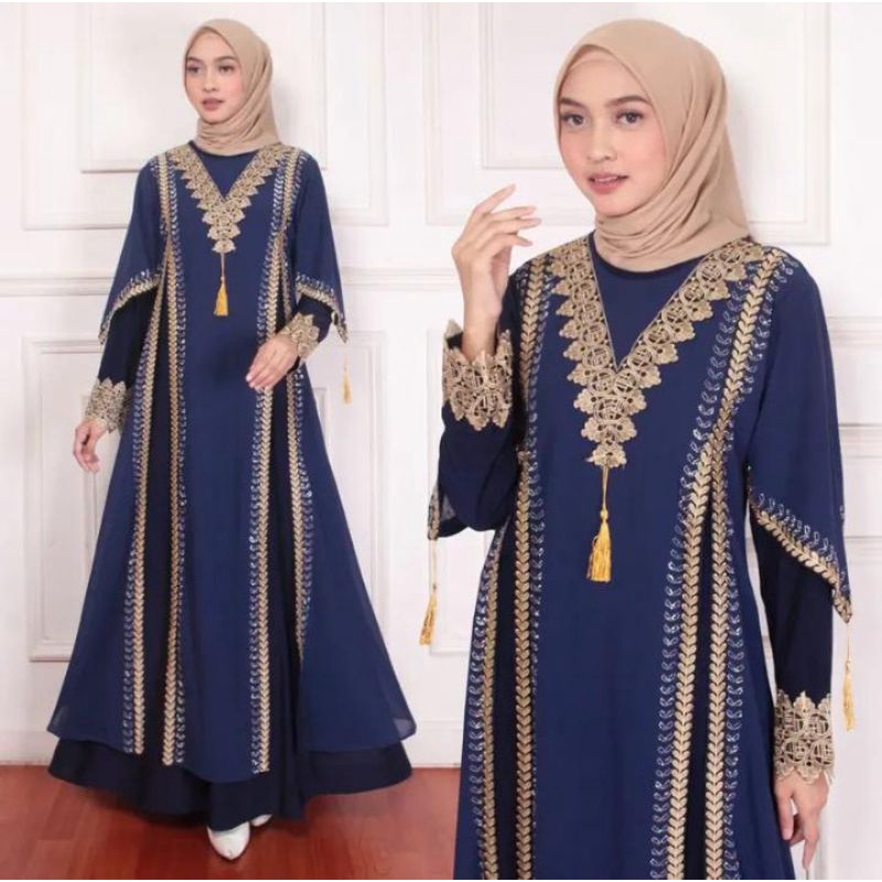 ABAYA TURKEY ORIGINAL HITAM DAN WARNA /COD