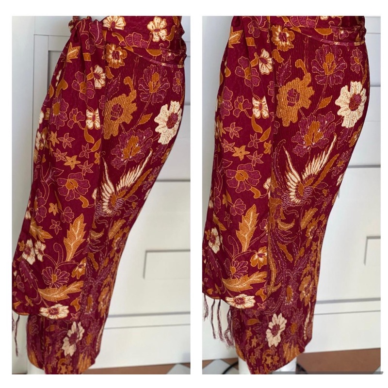 Kamen Plisket set selendang