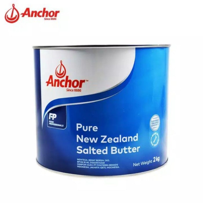 

(BISA COD) ANCHORD PURE NEW ZEALAND SALTED BUTTER 2kg MURAH / BUTTER ANCHOR MURAH