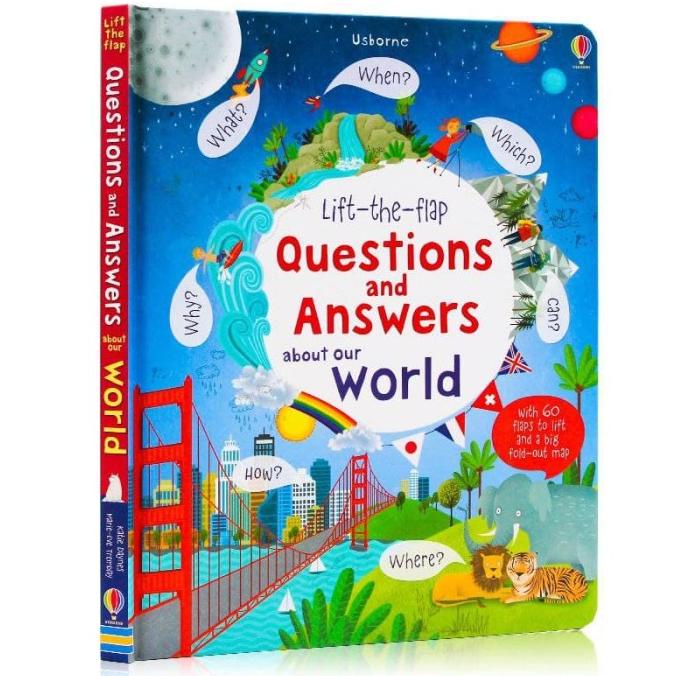 

Buku Edukasi Usborne Book Lift The Flap - Questions And Answers World