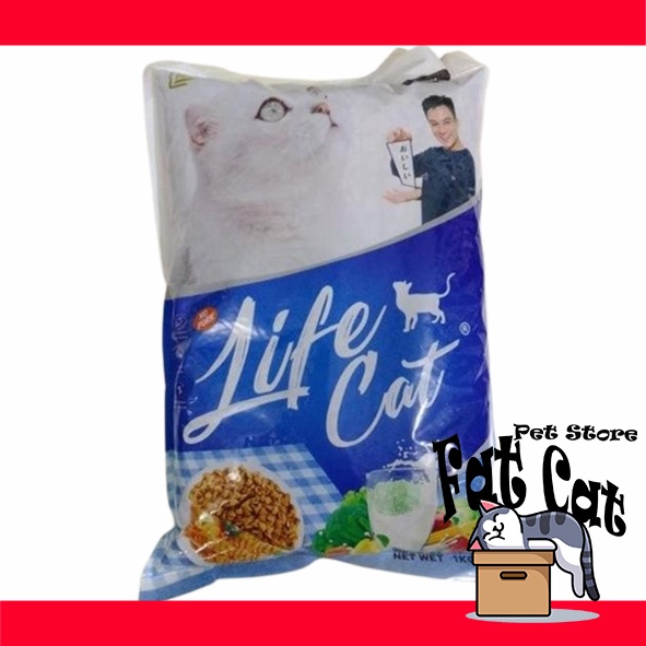 Makanan kucing life cat 1kg life cat dry food