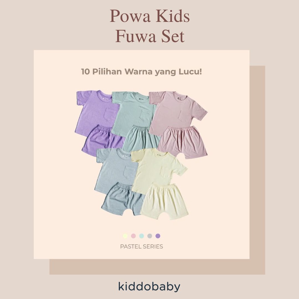 Powa Kids Fuwa Set | Baju Anak | Baju Set