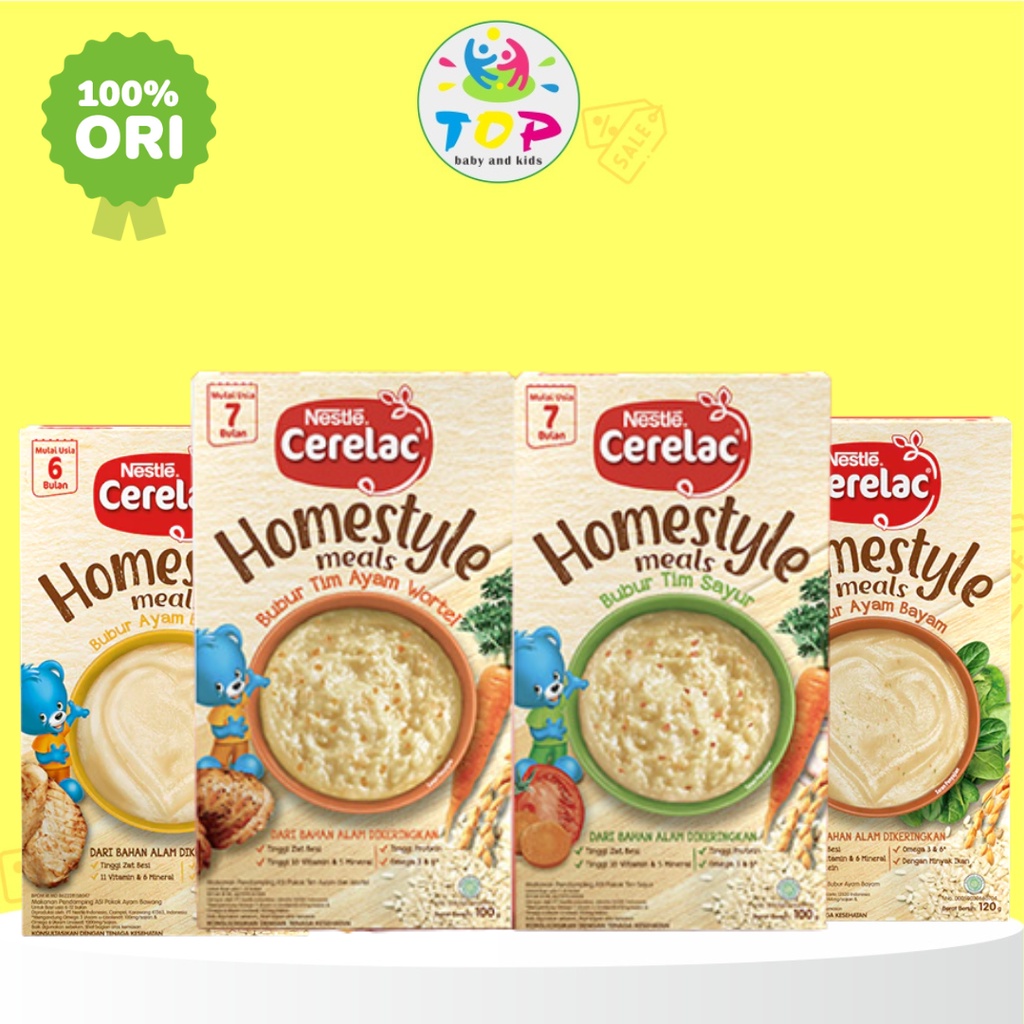 ~TOP~ CERELAC BUBUR 8+ HOME STYLE 100GR  (PILIH VARIAN DI VARIASI)