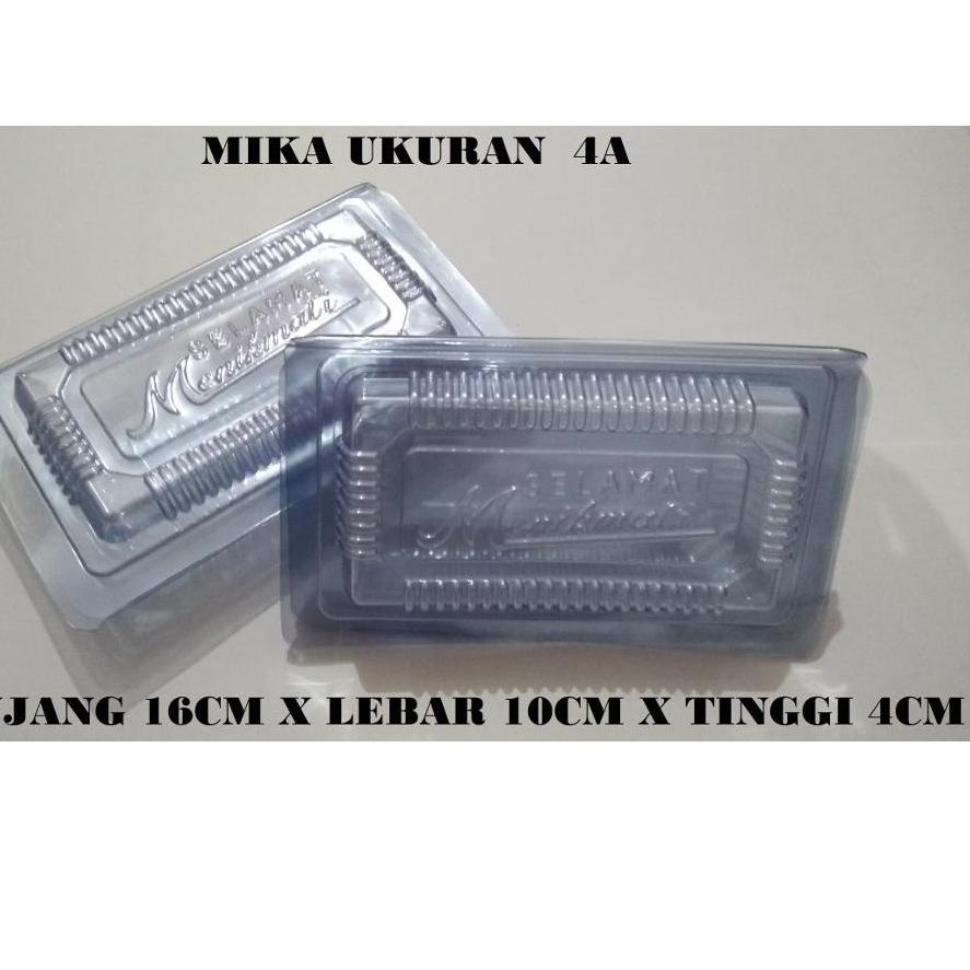 

PLASTIK MIKA KEMASAN KUE DAN MAKANAN UKURAN 4 - 4A isi 100pcs