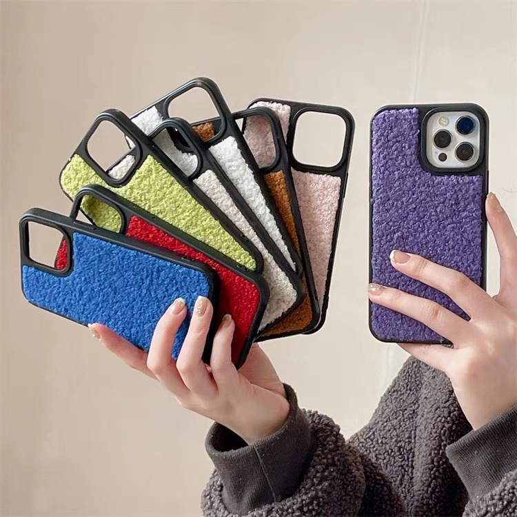 CASE BACK SOFT KOREAN BLUDRU BASIC CANDY WOOL KNIT CASE IPHONE 14PROMAX 14PRO 14 13 PROMAX 13 PRO 13 12 PROMAX 12 PRO 12 11 PROMAX 11