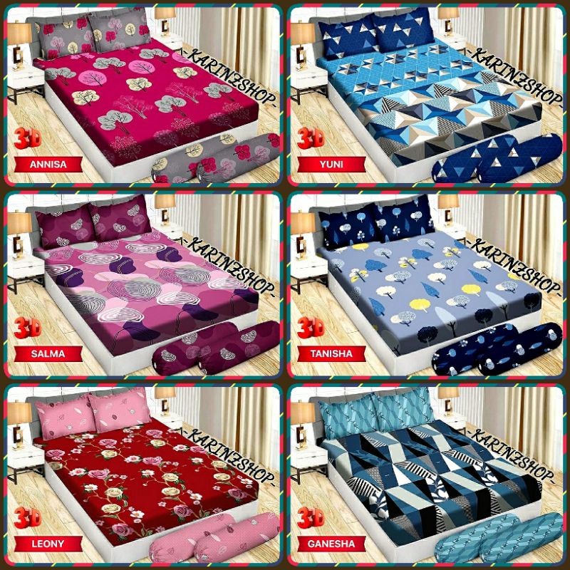 Sprei BONITA ANNISA/GANESHA/SALMA/TANISHA/YUNI/LEONI/PARIS (uk. King 180/Queen 160)