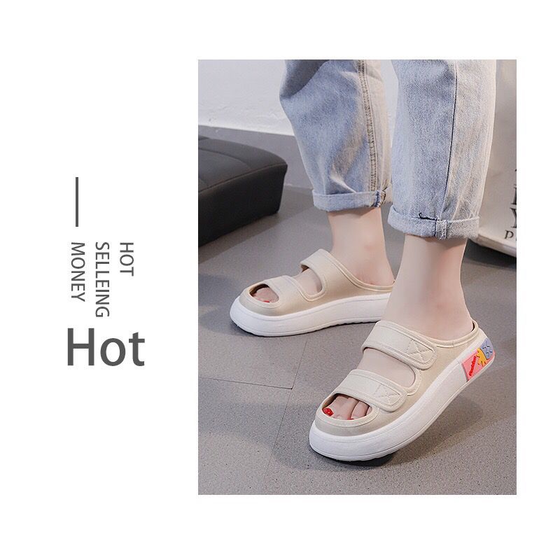 SHOEGALLERY TG1647 Sandal Gunung Import Wanita Tali Dua Tebal