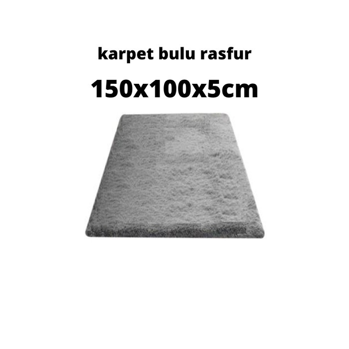 KARPET BULU UK. 150X100X5CM / KARPET BULU TEBAL 5CM