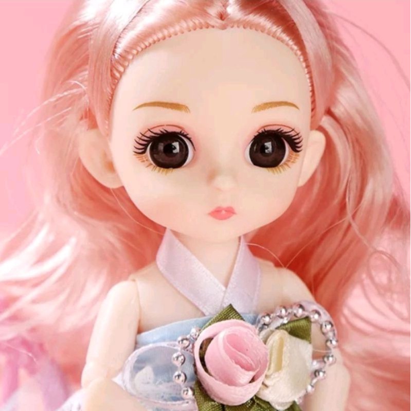 Boneka Lovely Doll Korea Bertekuk 12 Ruas BJD 3D 17CM