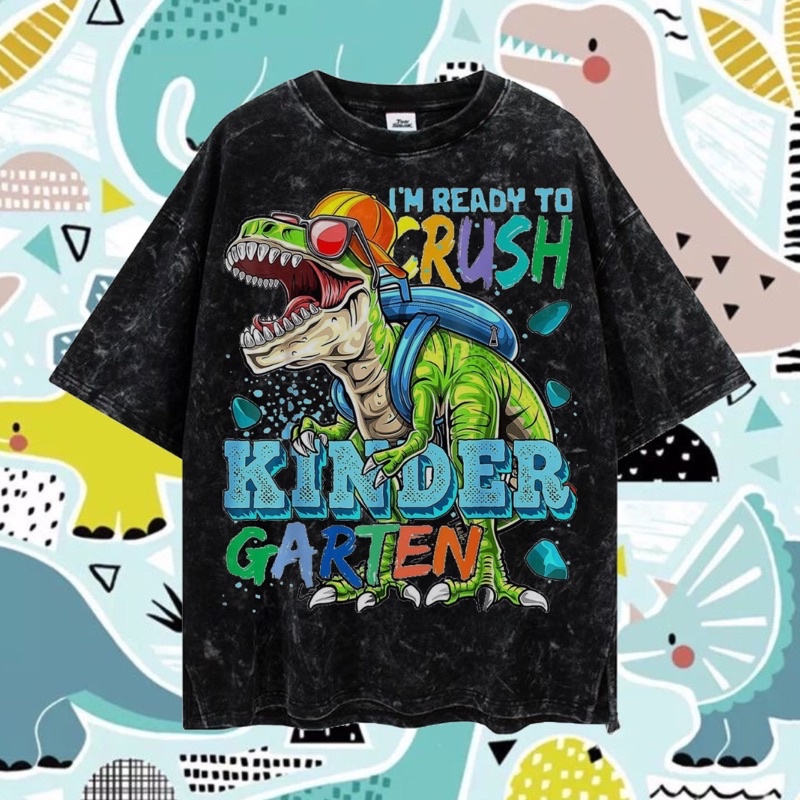LASTHOPE KAOS ANAK 'TIREX' / KAOS T-REX / KAOS WASHING ANAK / kaos washing premium / kaos acid wash 