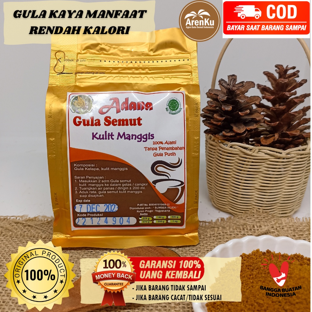 

Gula Semut Kulit Manggis 100% Asli Produk Indonesia Kaya Manfaat Rendah Kalori