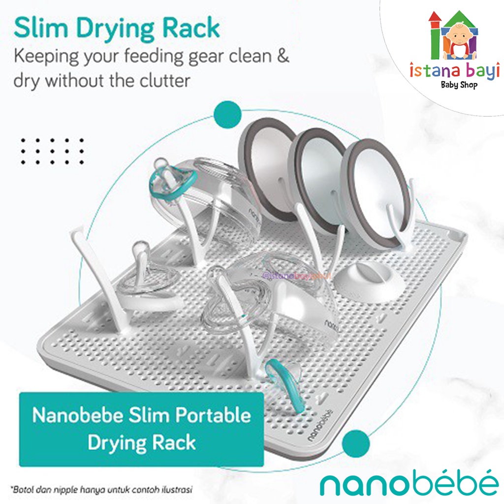 Nanobebe Slim Portable Drying Rack - Rak Botol