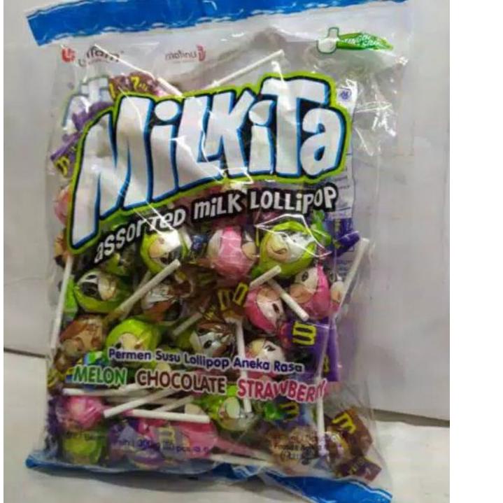 

(D>6O») permen milkita lolipop murah