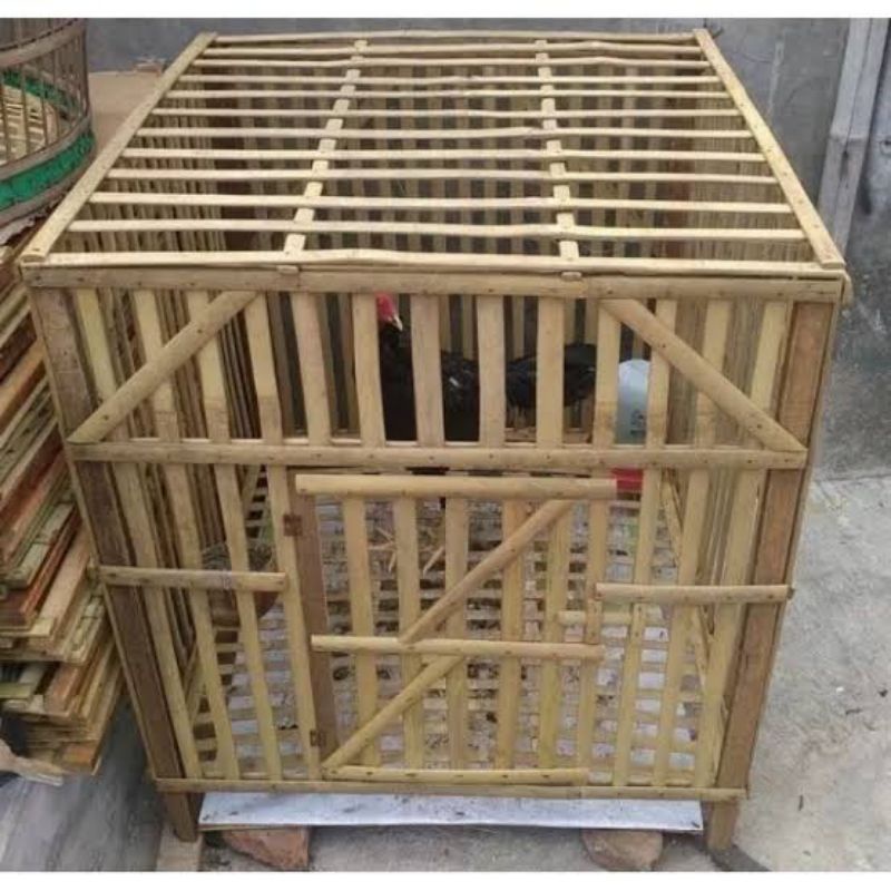 kandang ayam bambu ukuran 70x70