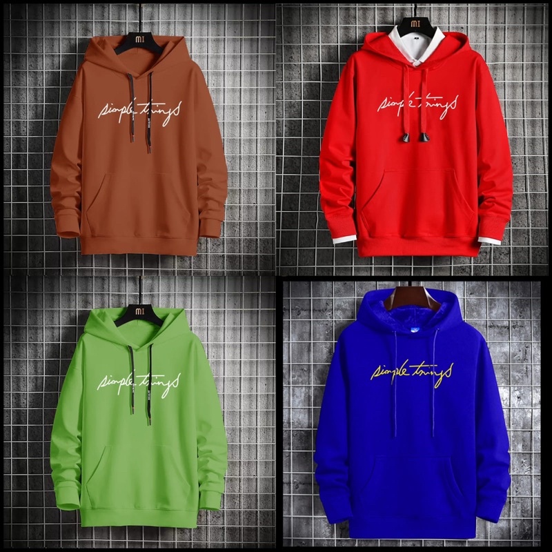 SWEATER HOODIE JUMPER PRIA COWOK HODDIE DISTRO MOTIF SIMPLE THINGS PREMIUM