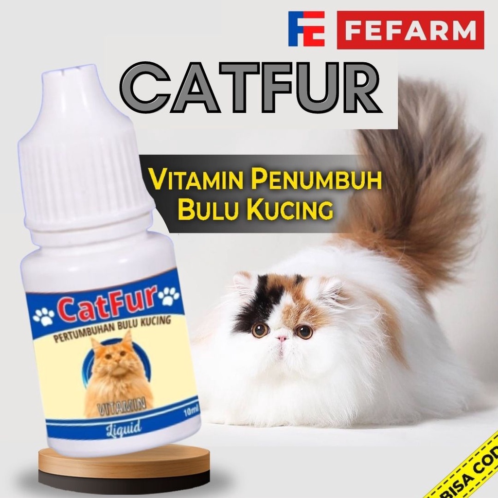 Penambah Bulu Lebat Kucing Anti Rontok  CATFUR FEFARM