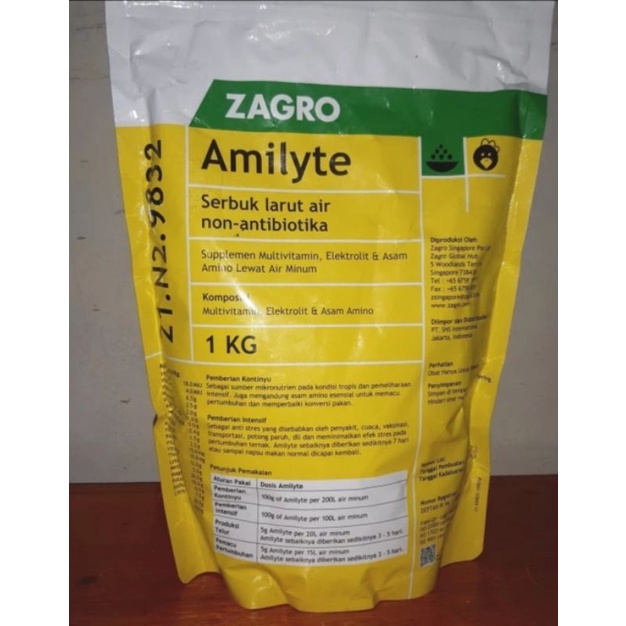 Amilyte zagro 1kg vitamin ternak