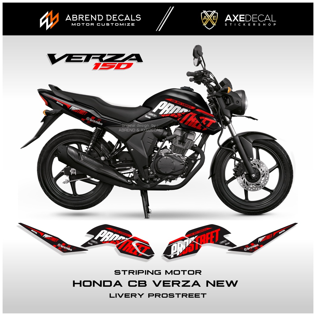 STRIPING CB 150 VERZA NEW PROSTREET RACING / STIKER MOTOR HONDA CB VERZA DESIGN CUSTOM