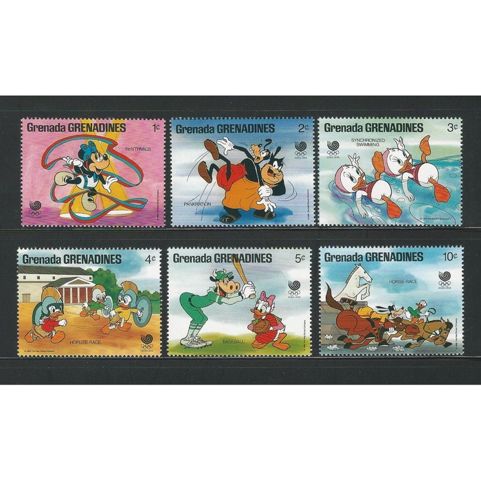 ✨NEW✨ - Perangko/Prangko Disney. Olimpiade Seoul 1988. Dari Grenada GRENADINES