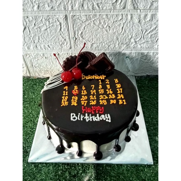 

kue ulang tahun tema kalender 18cm