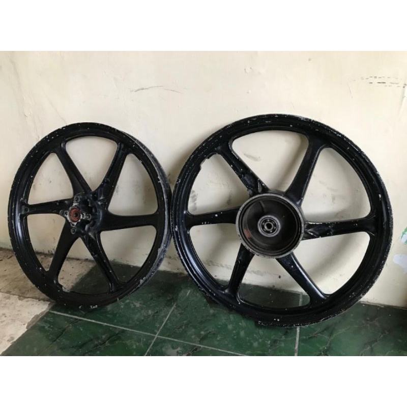 Sepasang Satu Pasang PELK Velg Pelk Velk Roda Alumunium Aloy Racing Yamaha Jupiter Z Lama Original B