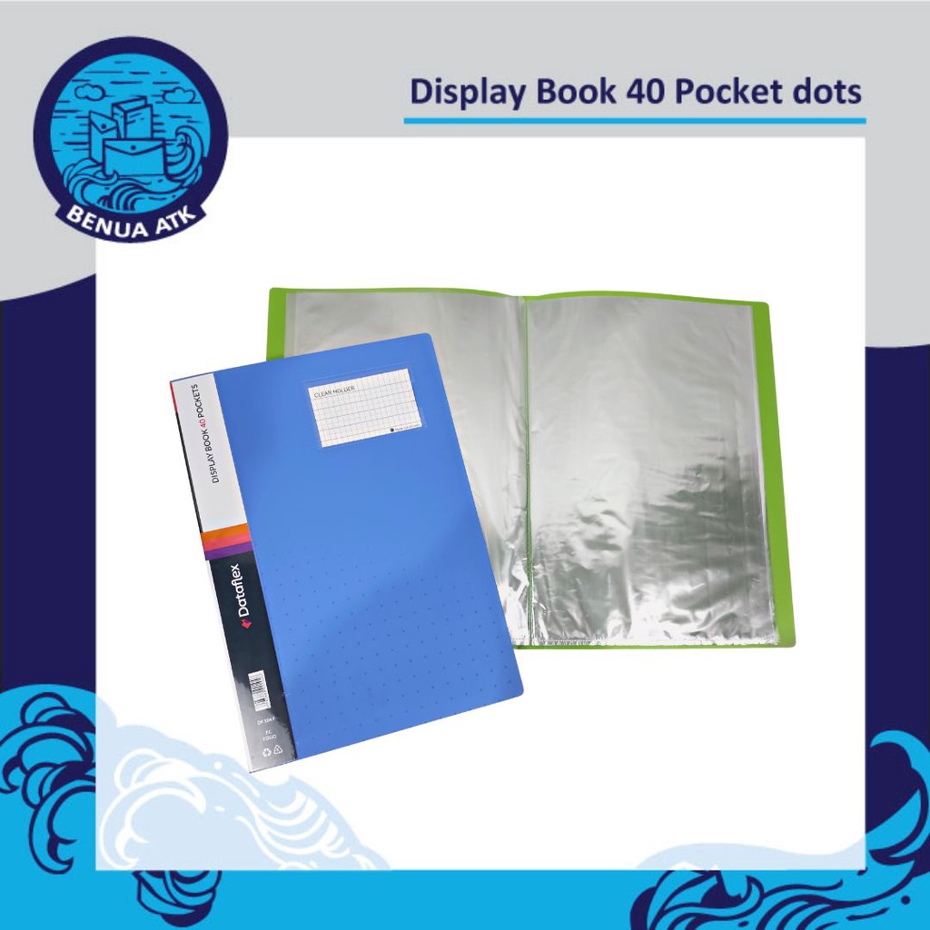 

Display Book / Clear Holder 40 Pocket Pastel Dot Folio Dataflex DF-862