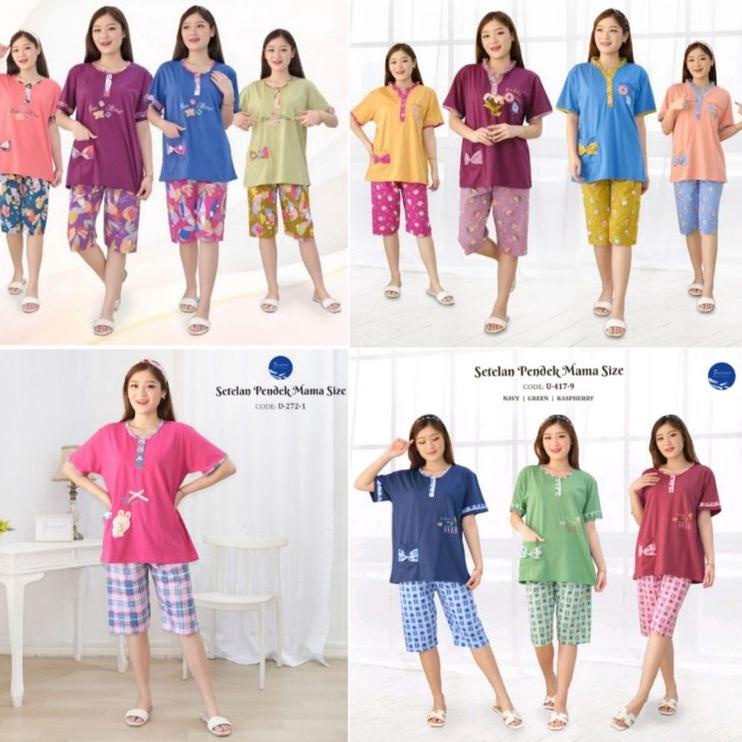 Tren Terbaru TERMURAH Baju Tidur Babydoll Piyama FOREVER Sweet Concept  ¾ 3/4 Celana Pendek Selutut 