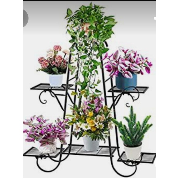 Standing pot/Rak bunga besi/Rak bunga susun 6