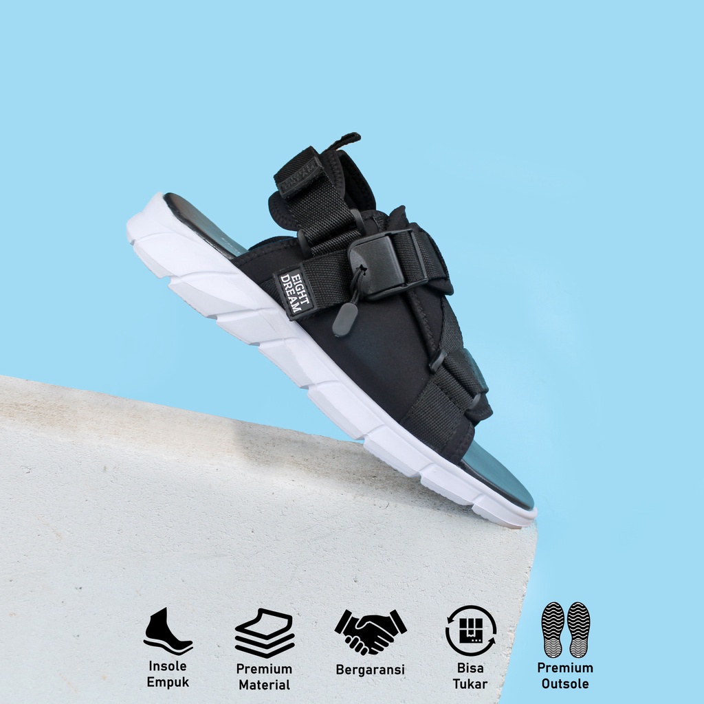 ED Eight Dream Sandal Gunung Pria Wanita Casual | Hasian White