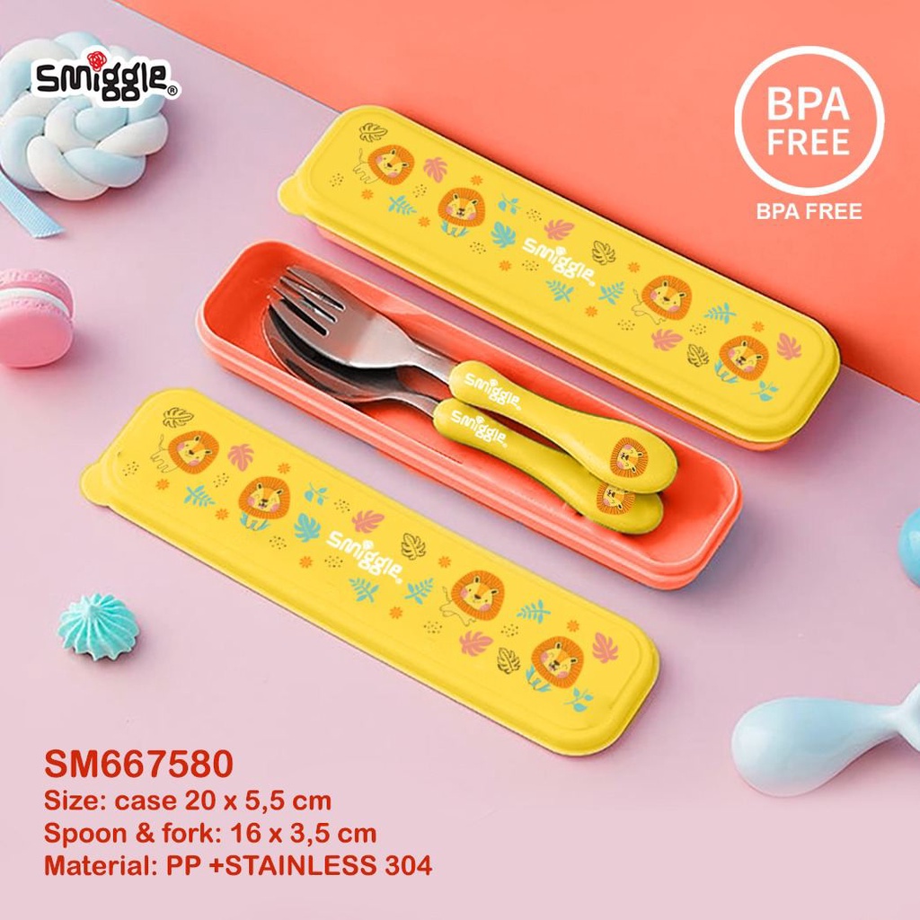 Smiggle Sendok Set Anak Karakter Lucu