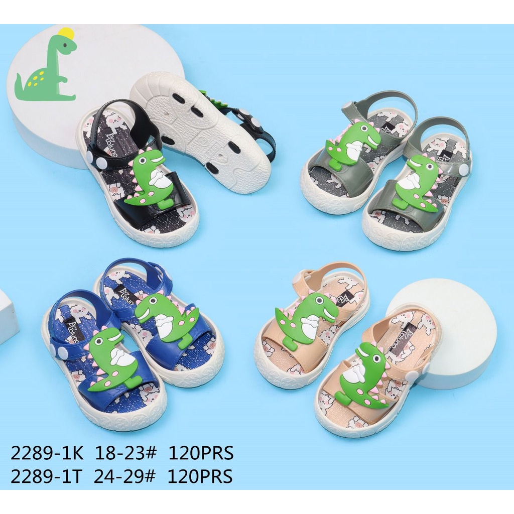 Sandal Gunung Anak Tali Kancing Import Motif Dino Winola Collection WNL 2289-1