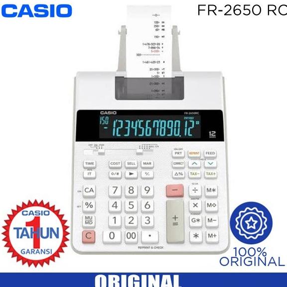 

Kalkulator Casio Printing FR2650RC Calculator Telstruk Print Kasir