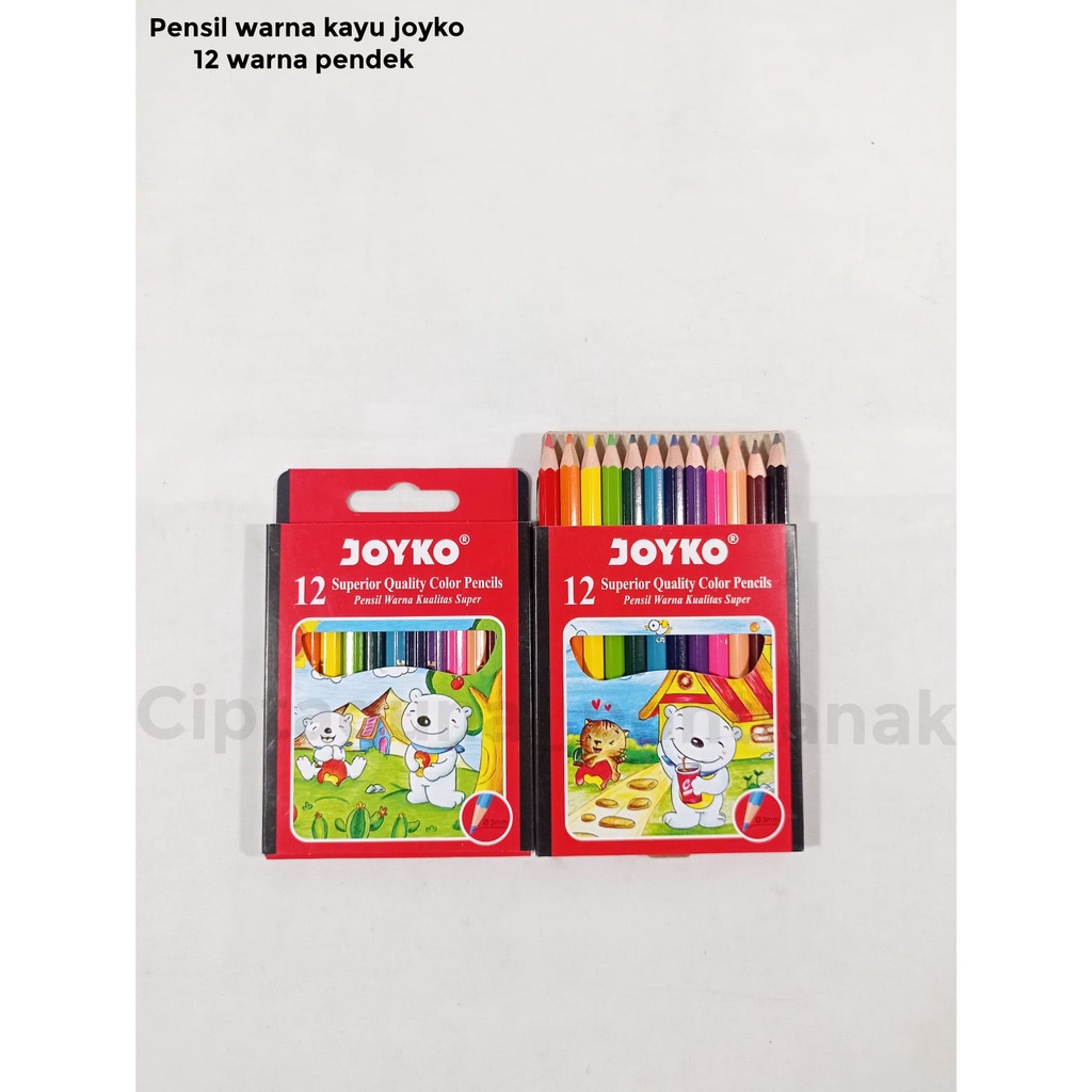 

PENSIL WARNA KAYU JOYKO 12 WARNA PENDEK - MURAH!!!