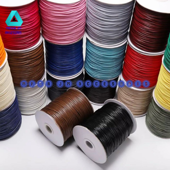 Craft Tali Korea 1 Mm Tali Kulit Korea Bahan Kerajinan Gelang