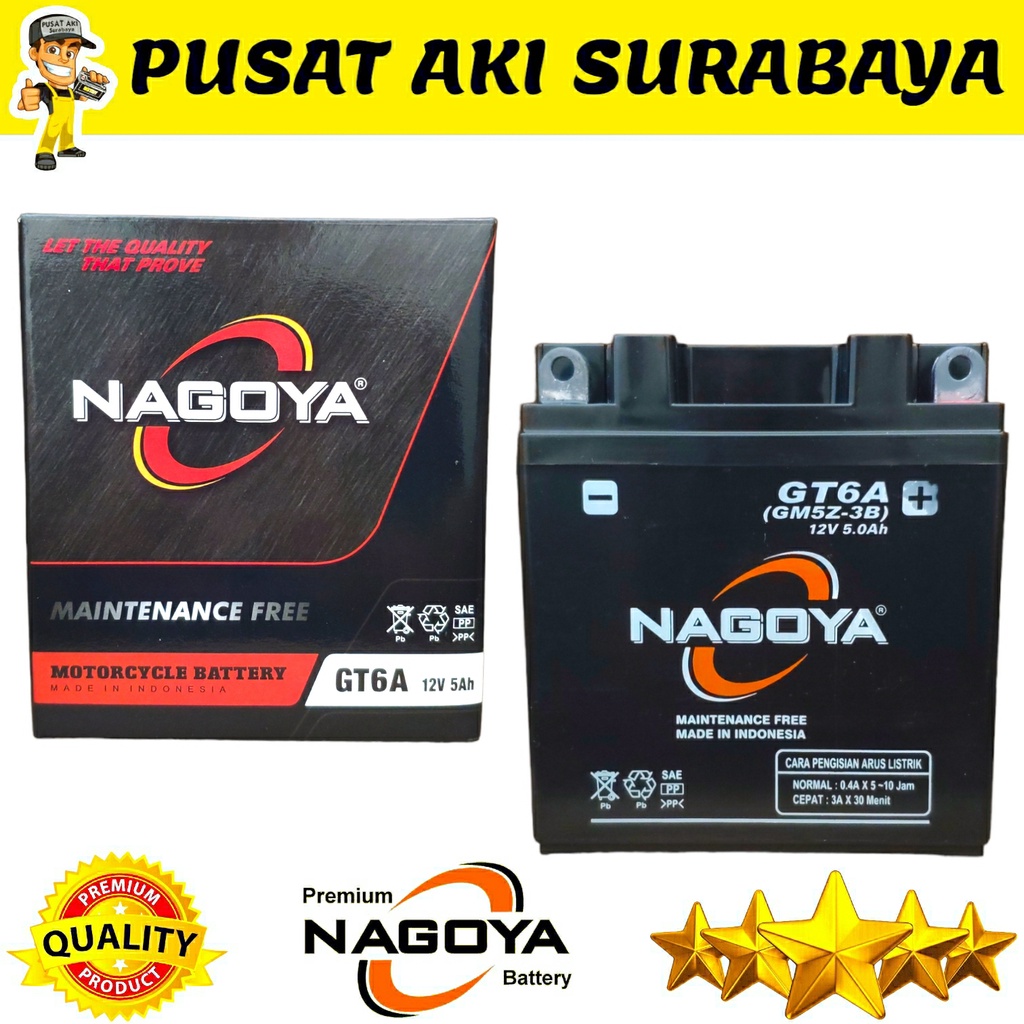 ORIGINAL ACCU KERING NAGOYA GT6A MOTOR SMASH VEGA ZR SUPRA X LEGENDA SUPRA FIT MTX5AL YB5LB YT7C GM5Z