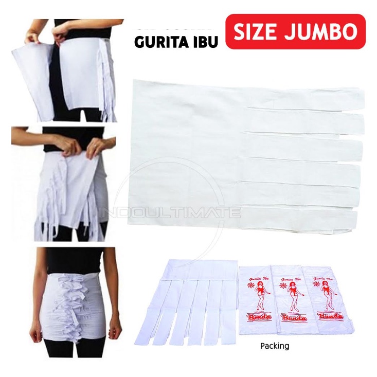 12 PC GURITA IBU Gurita Ikat Ibu Melahirkan Size JUMBO Grito Ibu BUNDA Korset Manual Ibu Melahirkan 1 Lusin candy