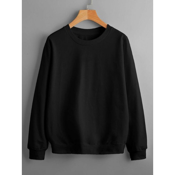 Hoodie Crewneck/Hoody Polos/Crewneck hitam polos/CN /jaket Polos