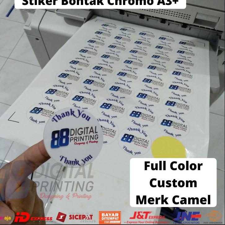 

ゆ [✔️Print+Cut] Cetak Sticker Bontak Chromo A3+ / Print Sticker Label Full Color リ