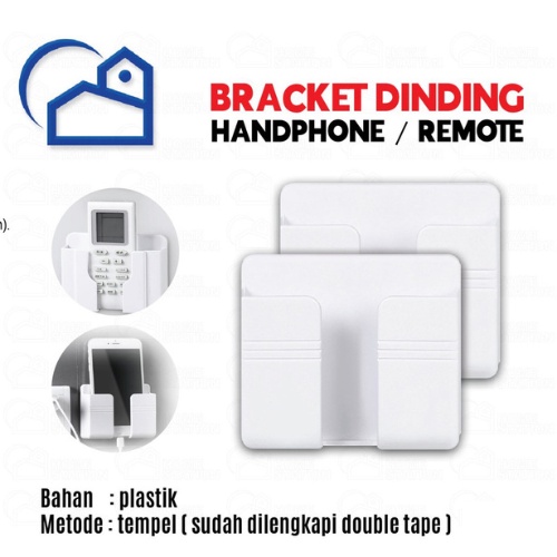 holder hp tempel dinding rak hp remot tempel tembok 20050