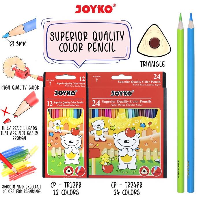 

Joyko Pensil Warna Color Pencils Triangular Grip