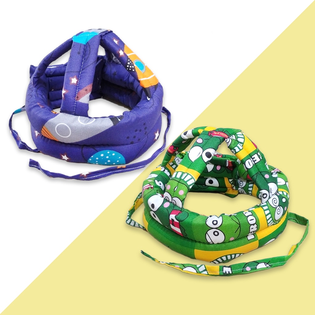 Topi Pelindung Kepala Bayi Balita Helm Keselamatan Anti Benturan Baby Head Protector Safety BEBABY TERMURAH