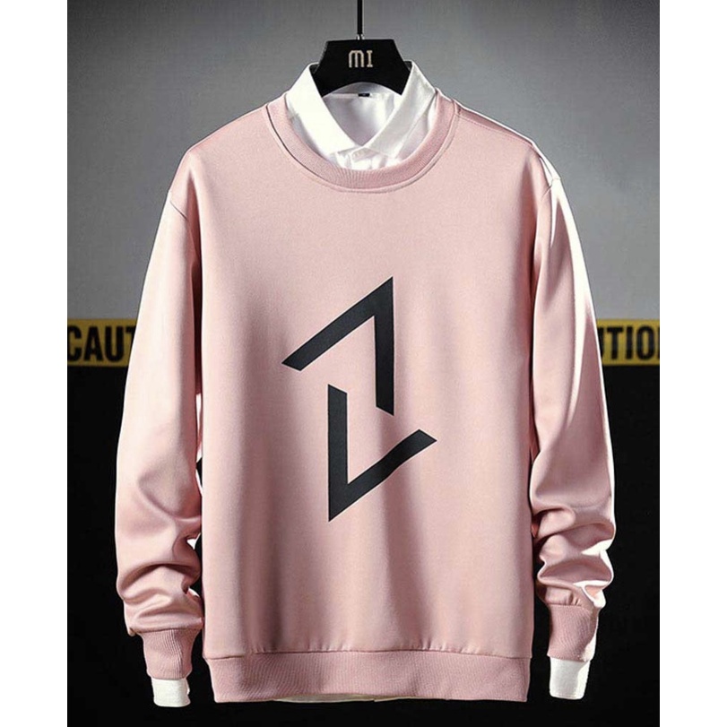 Panah atas bawah logo Sweatshirt Basic II Sweater Crewneck Print DTF II Sz M - XL Anak &amp; Dewasa ( Pria &amp; Wanita )