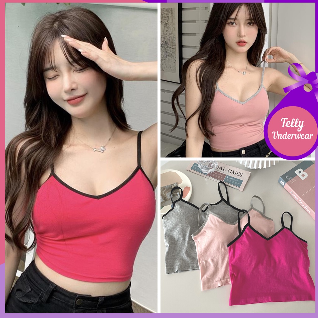 TELLY ➡️ 360 Tanktop Bra Fashion Gyn Bra Olahraga Wanita Tanpa Kawat Import