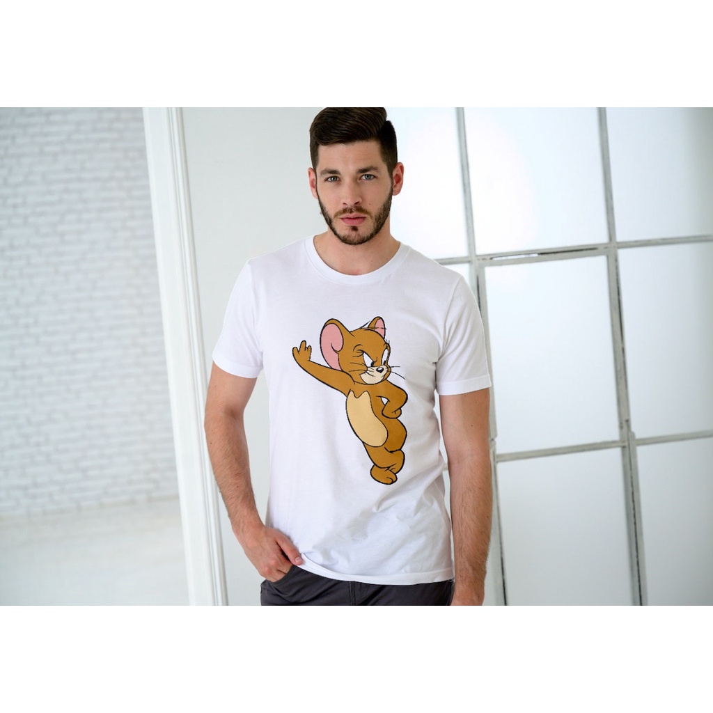 Kaos Pria Premium Tom and Jerry - Tshirt Premium Jerry