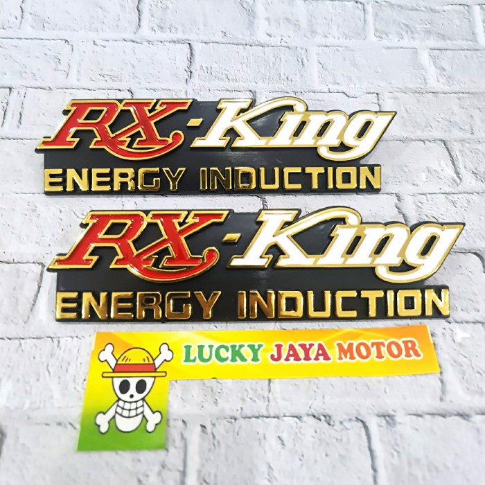 Emb Emblem Box Aki Rx King Rxk Rxking Energy Induction Merah Kiri Kanan