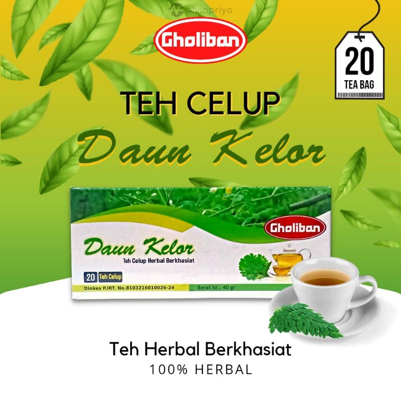 

Teh Celup Daun Kelor Gholiban