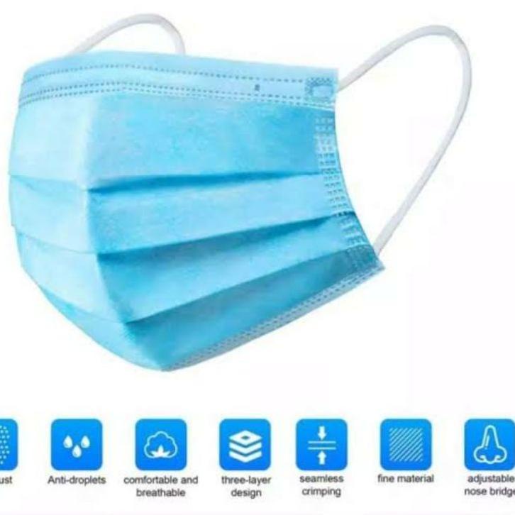 ➲ MASKER EARLOOP BIRU ALKINDO ㅾ