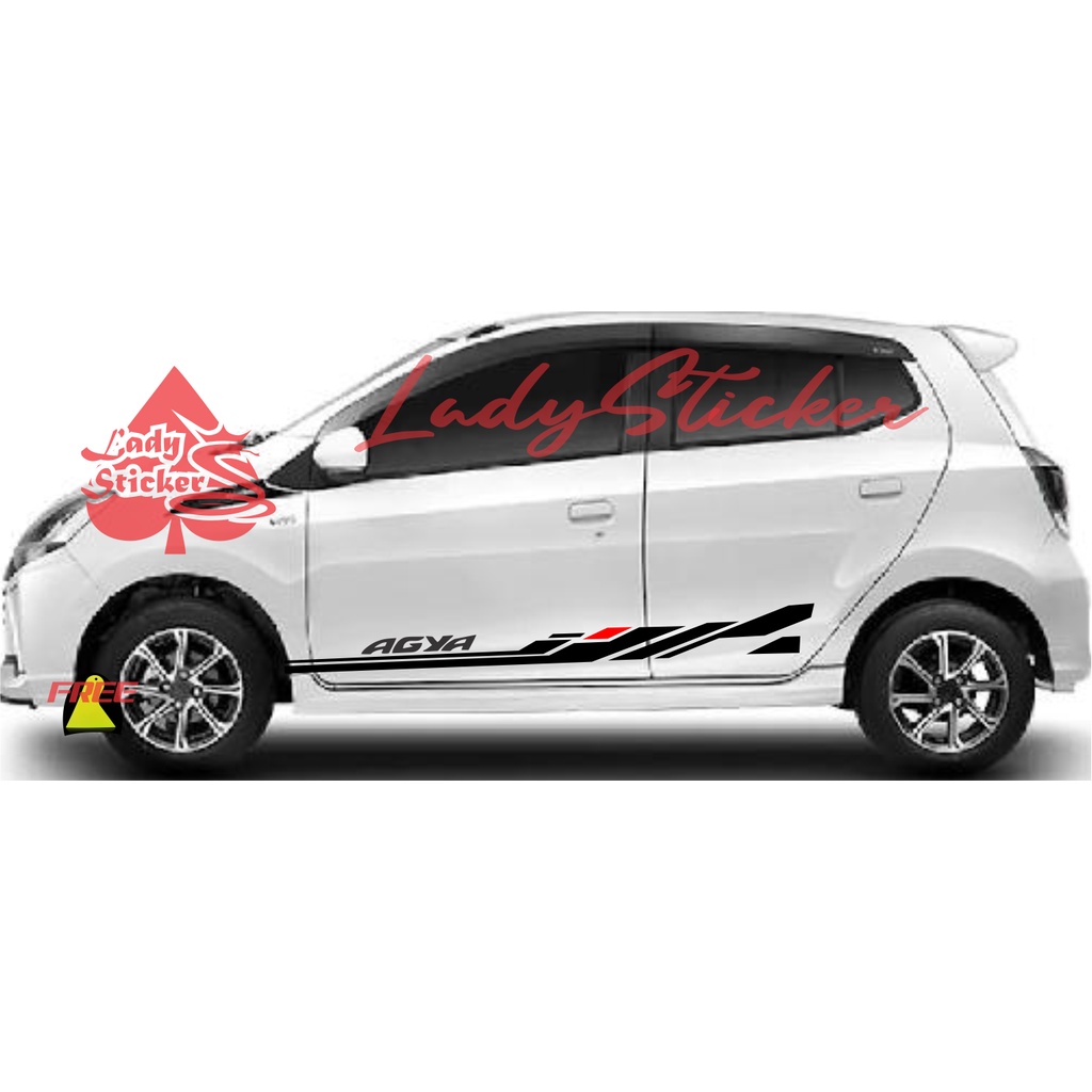 new sticker mobil agya cutting sticker mobil toyota agya