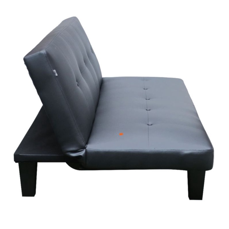 SOLEIL Ramadante Sofa Tidur Kulit Outdoor/Sofa Kursi - Hitam