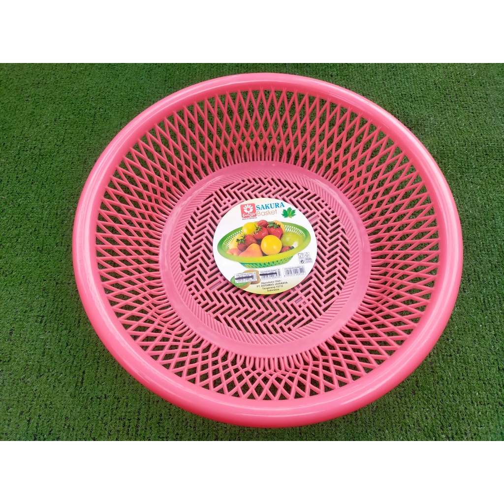 Sunlife sakura basket L / Keranjang serbaguna jumbo / Tempat wadah wakul cuci buah dan sayuran